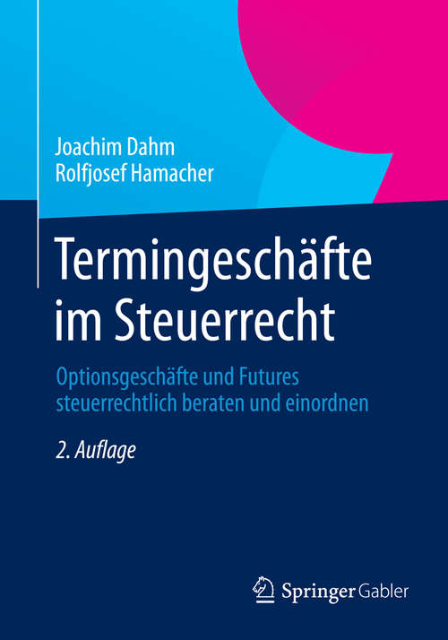 Book cover of Termingeschäfte im Steuerrecht