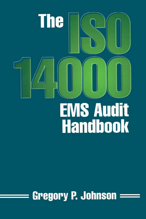 Book cover of The ISO 14000 EMS Audit Handbook