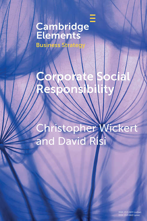 Corporate Social Responsibility (Elements in Business Strategy)