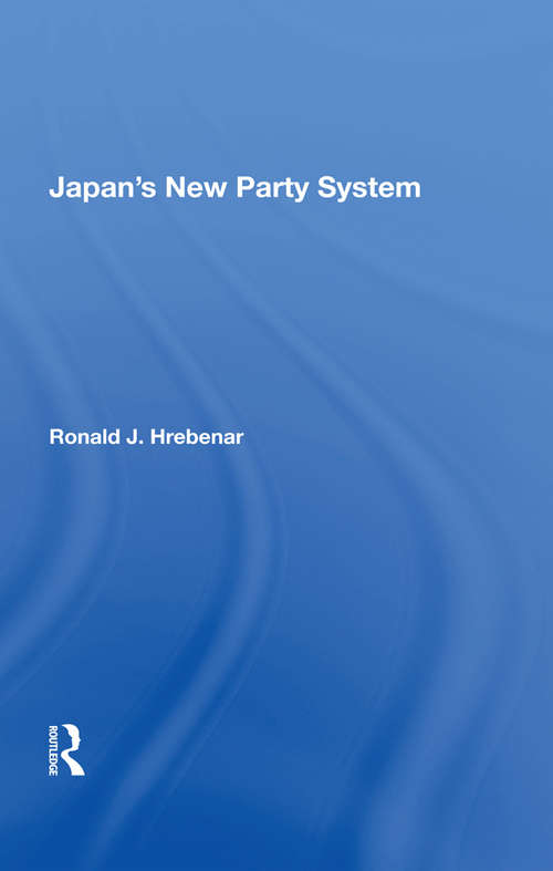 Book cover of Japan's New Party System