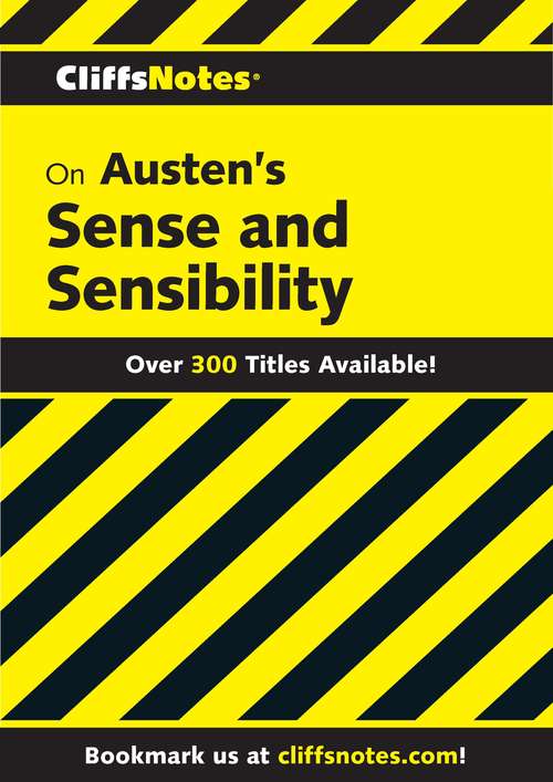 Book cover of CliffsNotes on Austen's Sense and Sensibility