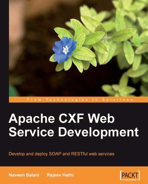 Book cover of Apache CXF Web Service Development