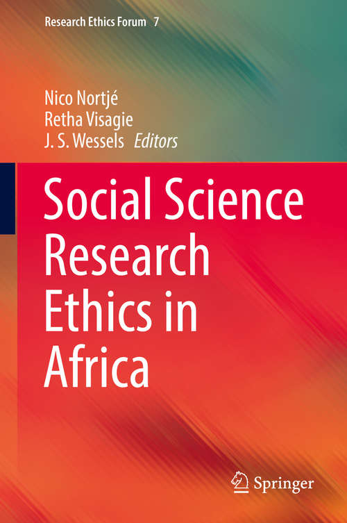 Book cover of Social Science Research Ethics in Africa (1st ed. 2019) (Research Ethics Forum #7)