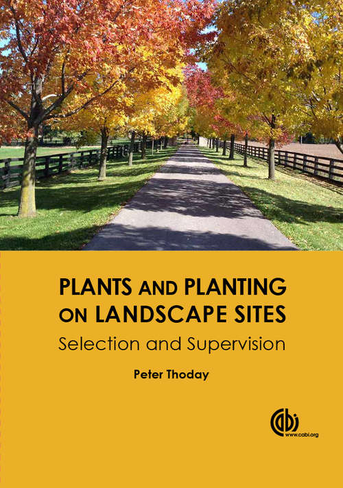 Book cover of Plants and Planting on Landscape Sites