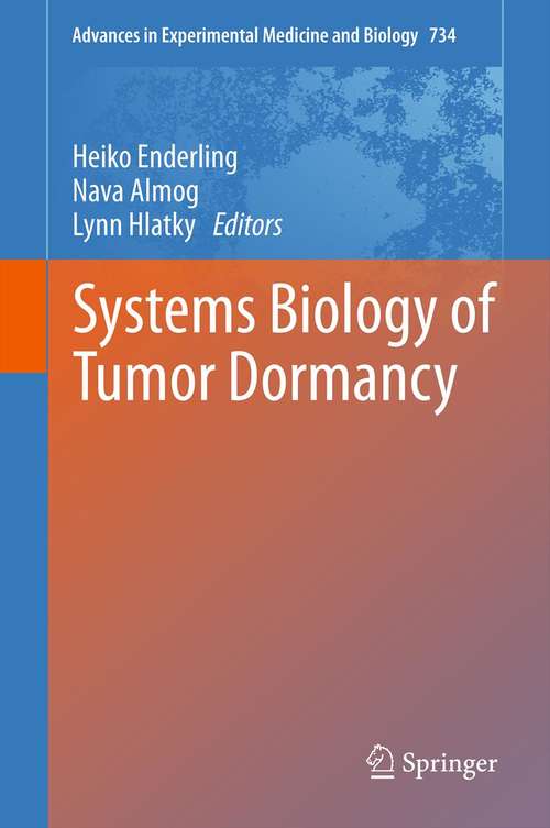 Book cover of Systems Biology of Tumor Dormancy
