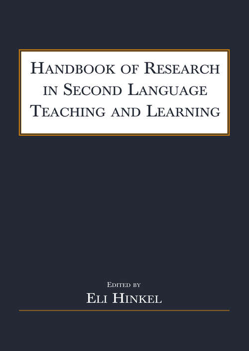 Book cover of Handbook of Research in Second Language Teaching and Learning: Volume 2 (Esl And Applied Linguistics Professional Ser.)