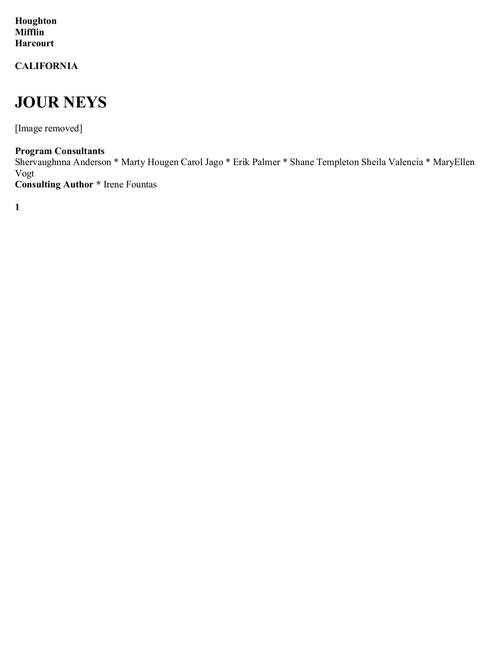 Book cover of Journeys: Student Edition Grade 6 2017 (Journeys Ser.)