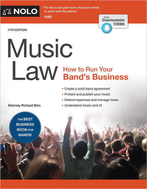 Book cover of Music Law: How to Run Your Band's Business