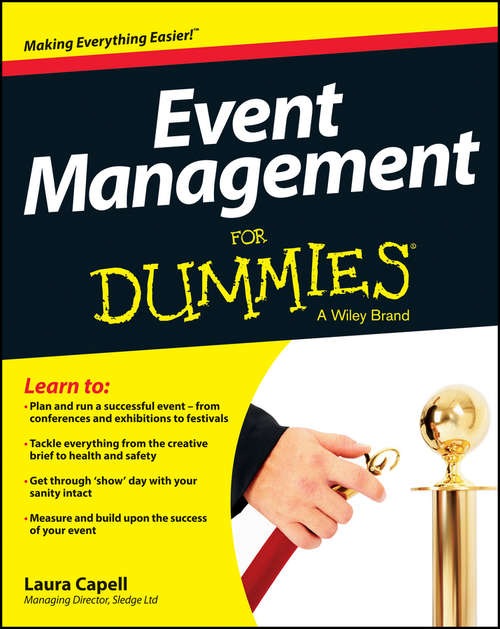 Book cover of Event Management For Dummies