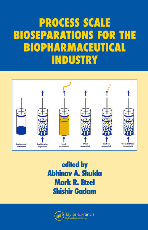 Book cover of Process Scale Bioseparations for the Biopharmaceutical Industry (1) (Biotechnology and Bioprocessing)