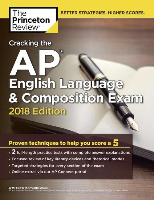 Book cover of Cracking the AP English Language and Composition Exam, 2018 Edition