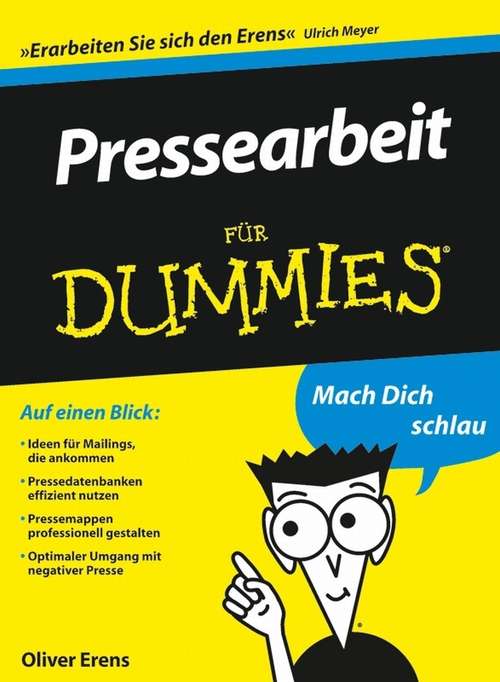 Book cover of Pressearbeit für Dummies (4) (Für Dummies)
