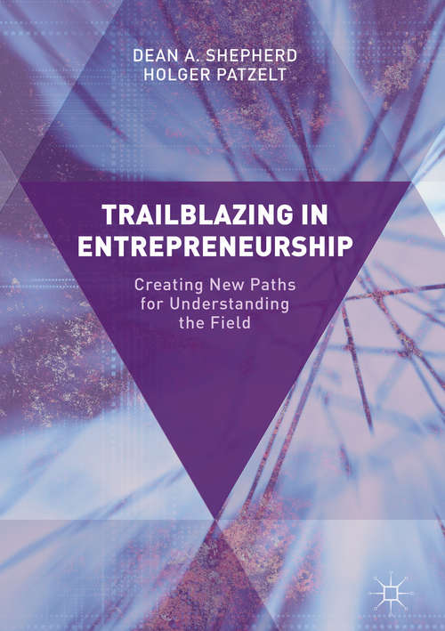 Book cover of Trailblazing in Entrepreneurship