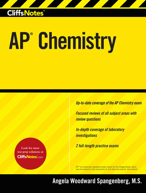Book cover of CliffsNotes AP Chemistry