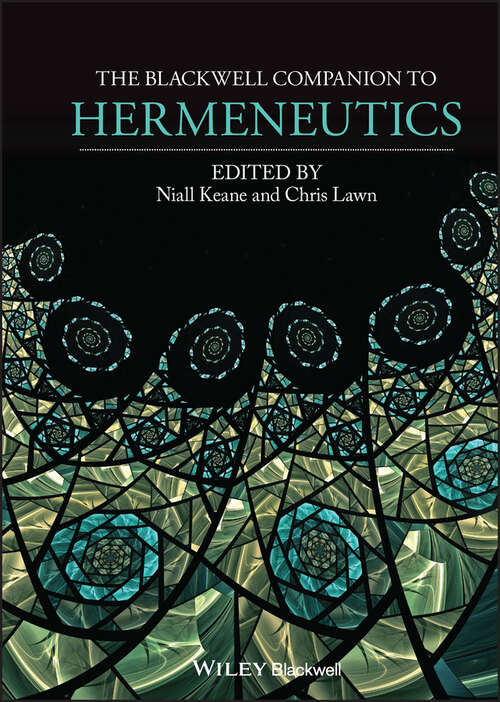 Book cover of The Blackwell Companion to Hermeneutics