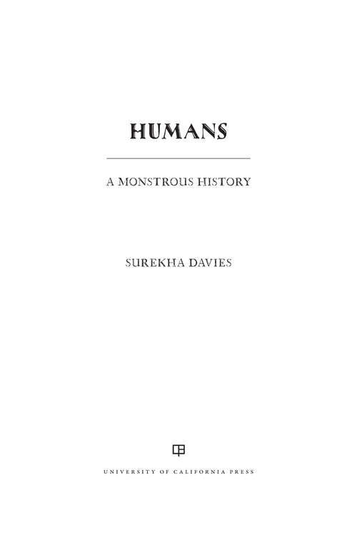 Book cover of Humans: A Monstrous History
