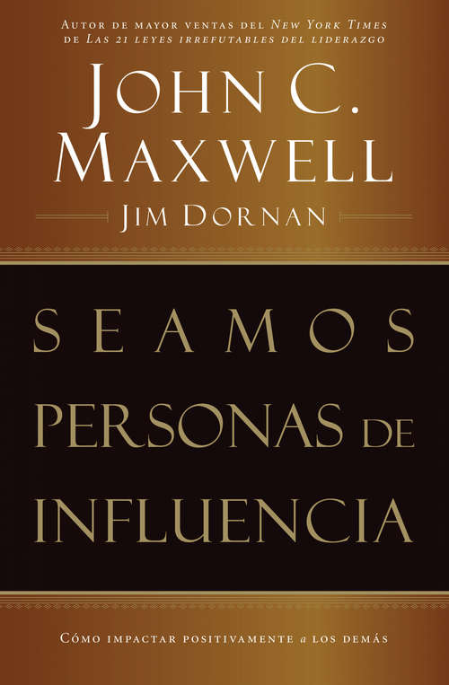 Book cover of Seamos personas de influencia