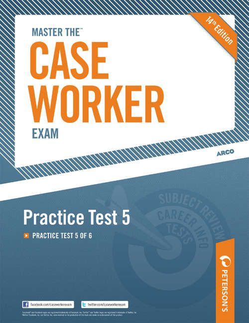 Book cover of Master the Case Worker Exam: Practice Test 5
