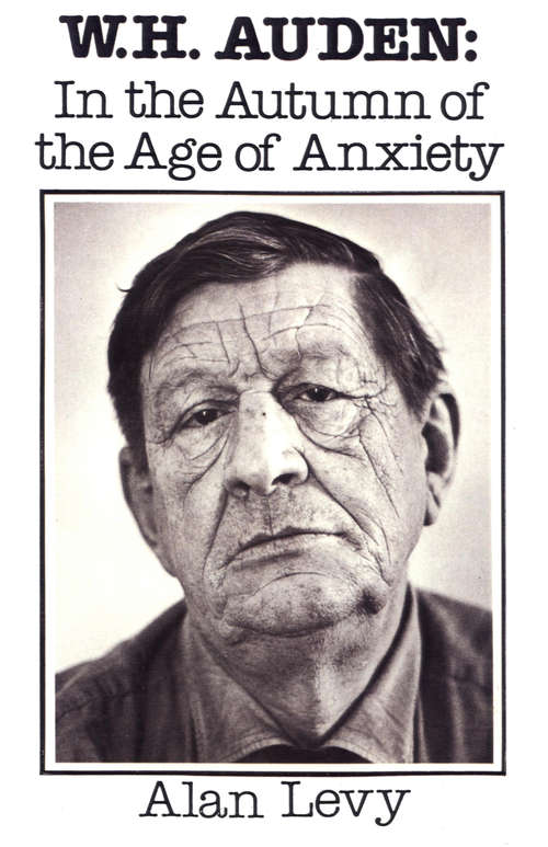 Book cover of W. H. Auden