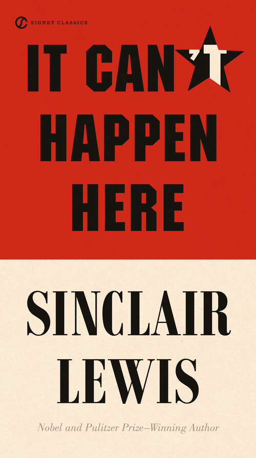 Book cover of It Can't Happen Here