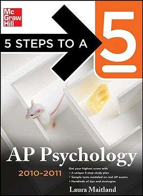 Book cover of 5 Steps to a 5 AP Psychology, 2010-2011 Edition