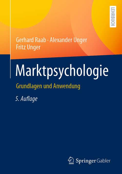 Book cover of Marktpsychologie: Grundlagen und Anwendung (5. Aufl. 2022)