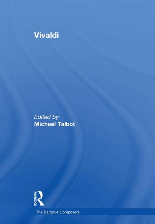Vivaldi: The Manchester Violin Sonatas (The\baroque Composers Ser. #Vol. 47)