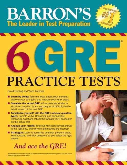 Book cover of Barron's 6 GRE Practice Tests