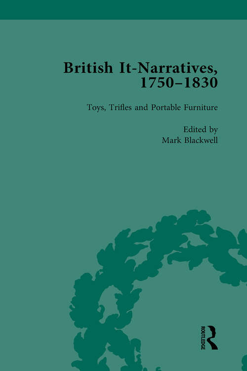 Book cover of British It-Narratives, 1750-1830, Volume 4