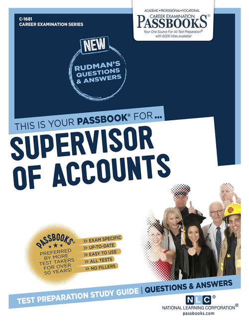 Book cover of Supervisor of Accounts: Passbooks Study Guide (Career Examination Series)