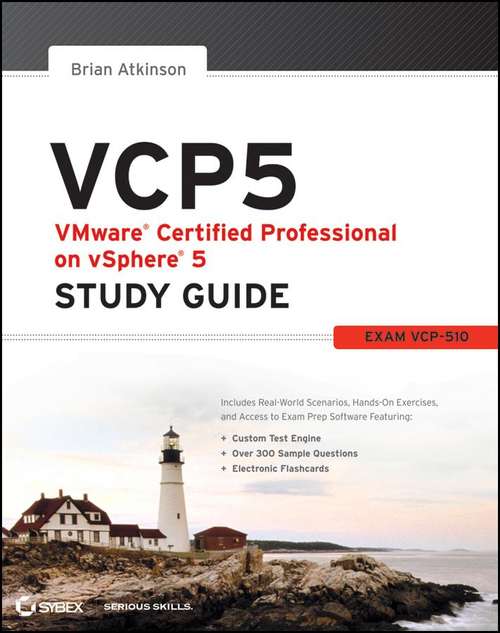 Book cover of VCP5 VMware Certified Professional on vSphere 5 Study Guide