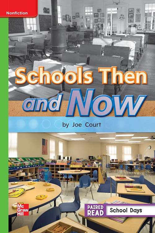 Book cover of Schools Then and Now [Beyond Level, Grade 1]
