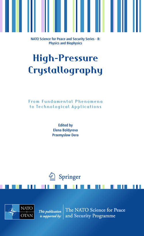 Book cover of High-Pressure Crystallography