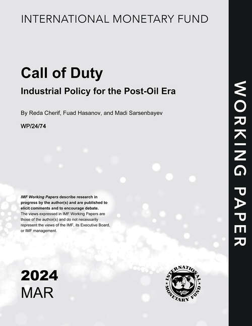 Book cover of Call of Duty: Industrial Policy for the Post-Oil Era