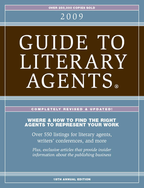 Book cover of 2009 Guide To Literary Agents - Articles (17) (Market)