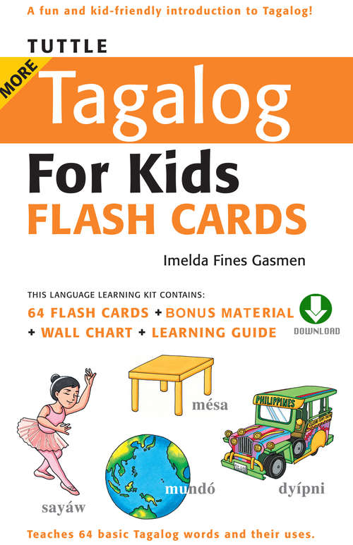 Book cover of Tuttle More Tagalog for Kids Flash Cards