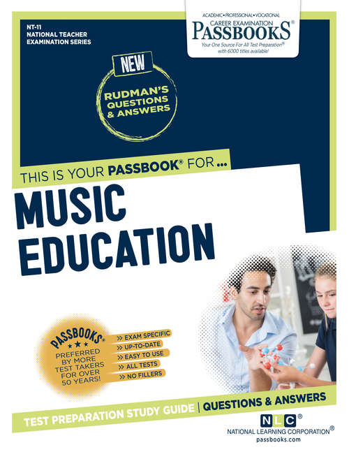 Book cover of MUSIC EDUCATION: Passbooks Study Guide (National Teacher Examination Series (NTE))