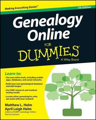 Book cover of Genealogy Online For Dummies