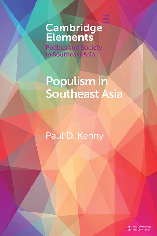 Book cover of Populism in Southeast Asia (Elements in Politics and Society in Southeast Asia)