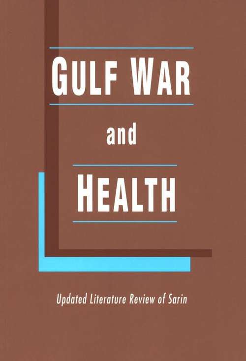 Book cover of Gulf War and Health: Updated Literature Review of Sarin