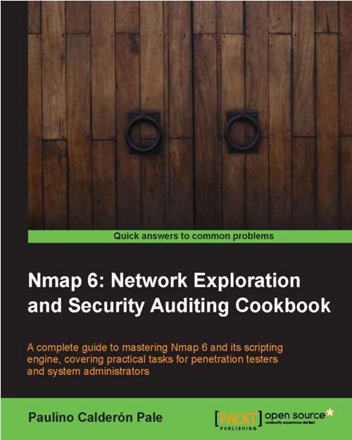 Book cover of Nmap 6: Network exploration and security auditing Cookbook