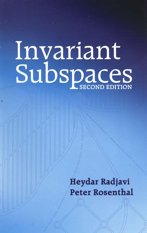 Book cover of Invariant Subspaces