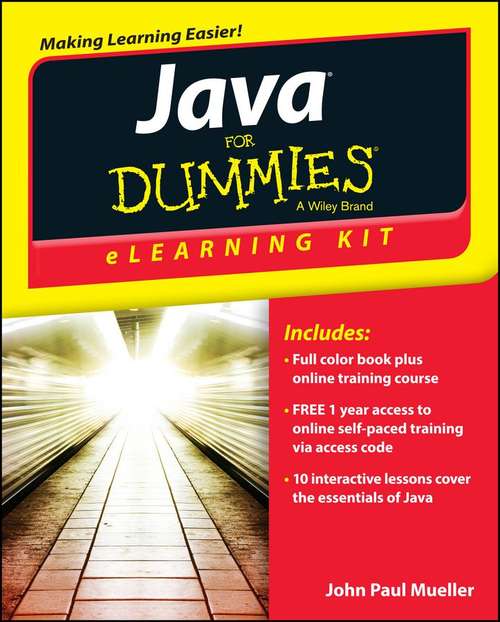 Java eLearning Kit For Dummies