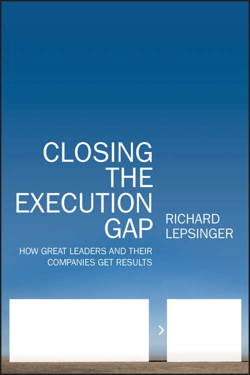 Book cover of Closing the Execution Gap