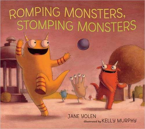 Book cover of Romping Monsters, Stomping Monsters
