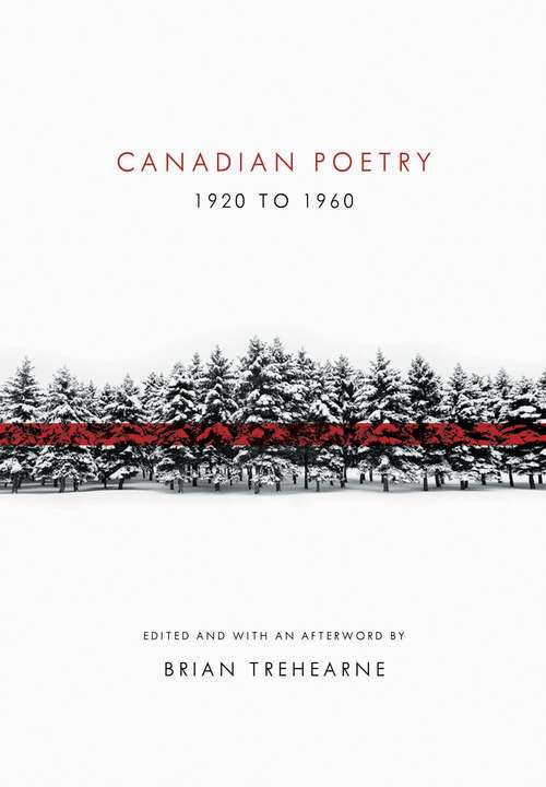 Book cover of Canadian Poetry 1920 to 1960