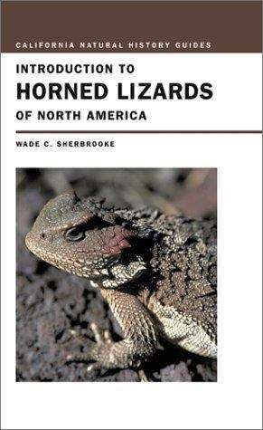 Book cover of Introduction to Horned Lizards of North America