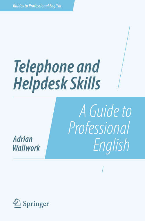 Book cover of Telephone and Helpdesk Skills