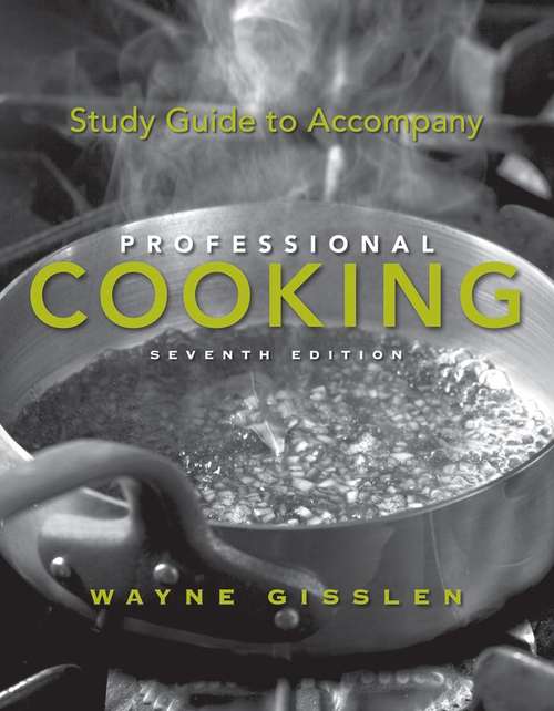 Book cover of Study Guide to Accompany Professional Cooking (7th Edition)