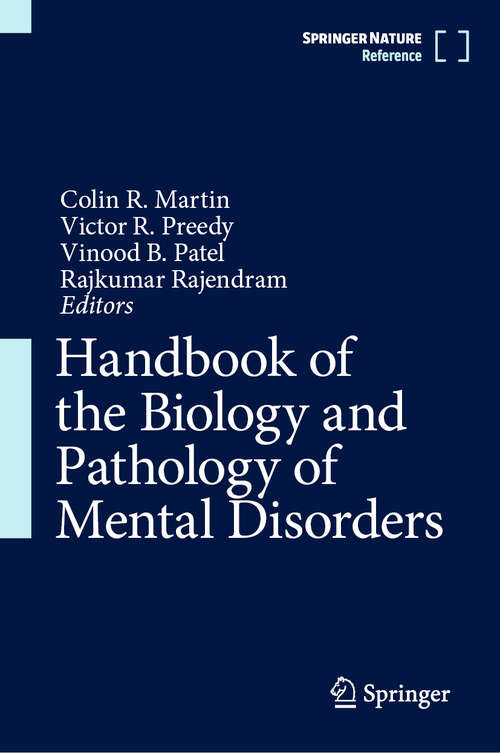 Book cover of Handbook of the Biology and Pathology of Mental Disorders